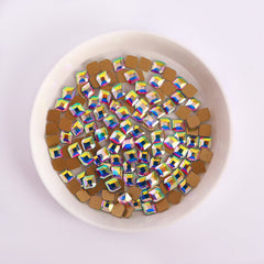 Concise Hexagon Shape Crystal AB Flat Back Fancy Rhinestones WholesaleRhinestone