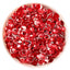 Lotus Mist Red Glass FlatBack Rhinestones Silver Back WholesaleRhinestone