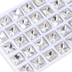 Crystal Princess Square Shape High Quality Glass Pointed Back Fancy Rhinestones WholesaleRhinestone