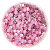 Crystal Pink Fairy Glass FlatBack Rhinestones Silver Back WholesaleRhinestone