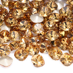 Light Smoked Topaz Cushion Square Shape High Quality Glass Pointed Back Fancy Rhinestones WholesaleRhinestone