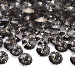 Black Diamond Rivoli Shape High Quality Glass Pointed Back Fancy Rhinestones WholesaleRhinestone