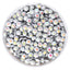 Mother Of Pearl Glass FlatBack Rhinestones Silver Back WholesaleRhinestone
