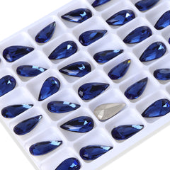 Montana Teardrop Shape High Quality Glass Pointed Back Fancy Rhinestones WholesaleRhinestone