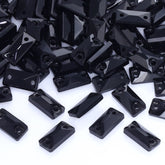 Jet Cosmic Baguette Shape High Quality Glass Sew-on Rhinestones WholesaleRhinestone