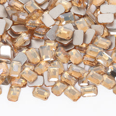 Octogone Shape Golden Shadow Flat Back Fancy Risestones