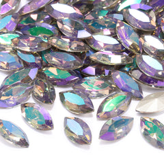 Ghost Light Navette Shape High Quality Glass Pointed Back Fancy Rhinestones WholesaleRhinestone