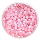 Neon Pink Snowy White Glass FlatBack Neon Rhinestones WholesaleRhinestone