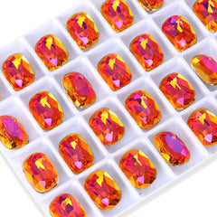 Astral Pink Cushion Shape High Quality Glass Pointed Back Fancy Rhinestones WholesaleRhinestone