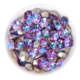 Vitrail Light Hexagon kaleidoscope Shape Glass Pointed Back Fancy Rhinestones WholesaleRhinestone