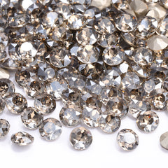 Satin Gemstone Flower Shape High Quality Glass Pointed Back Fancy Rhinestones WholesaleRhinestone