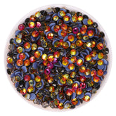 Red Volcano Glass HotFix Rhinestones WholesaleRhinestone