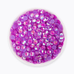 Mocha Shimmer Dk Purple Glass Flat Back Rhinestones WholesaleRhinestone
