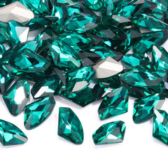 Emerald Galactic Shape High Quality Glass Pointed Back Fancy Rhinestones WholesaleRhinestone