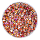 Champagne Light Glass FlatBack Rhinestones Silver Back WholesaleRhinestone