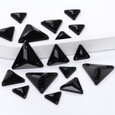 Mixed Sizes Jet Triangle Shape High Quality Glass Sew-on Rhinestones WholesaleRhinestone