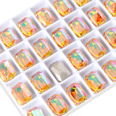 Crystal Sun Thin Octagon Shape High Quality Glass Pointed Back Fancy Rhinestones WholesaleRhinestone