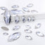 Mixed Sizes Crystal Navette Shape High Quality Glass Sew-on Rhinestones
