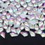 Arrow Shape Mocha White Flat Back Fancy Rhinestones WholesaleRhinestone