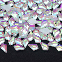 Arrow Shape Mocha White Flat Back Fancy Rhinestones WholesaleRhinestone