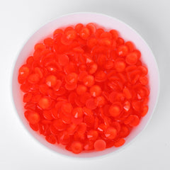 Mocha Neon Orange Glass Flat Back Rhinestones WholesaleRhinestone