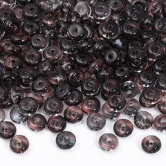 TMTG008 Transparent Candy Series Lucky Buckle Shape Glass Seed Beads WholesaleRhinestone