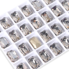 Satin Thin Octagon Shape High Quality Glass Pointed Back Fancy Rhinestones WholesaleRhinestone