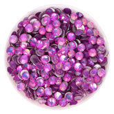 Crystal Lavender Purple Glass FlatBack Rhinestones Silver Back WholesaleRhinestone