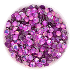 Crystal Lavender Purple Glass FlatBack Rhinestones Silver Back WholesaleRhinestone