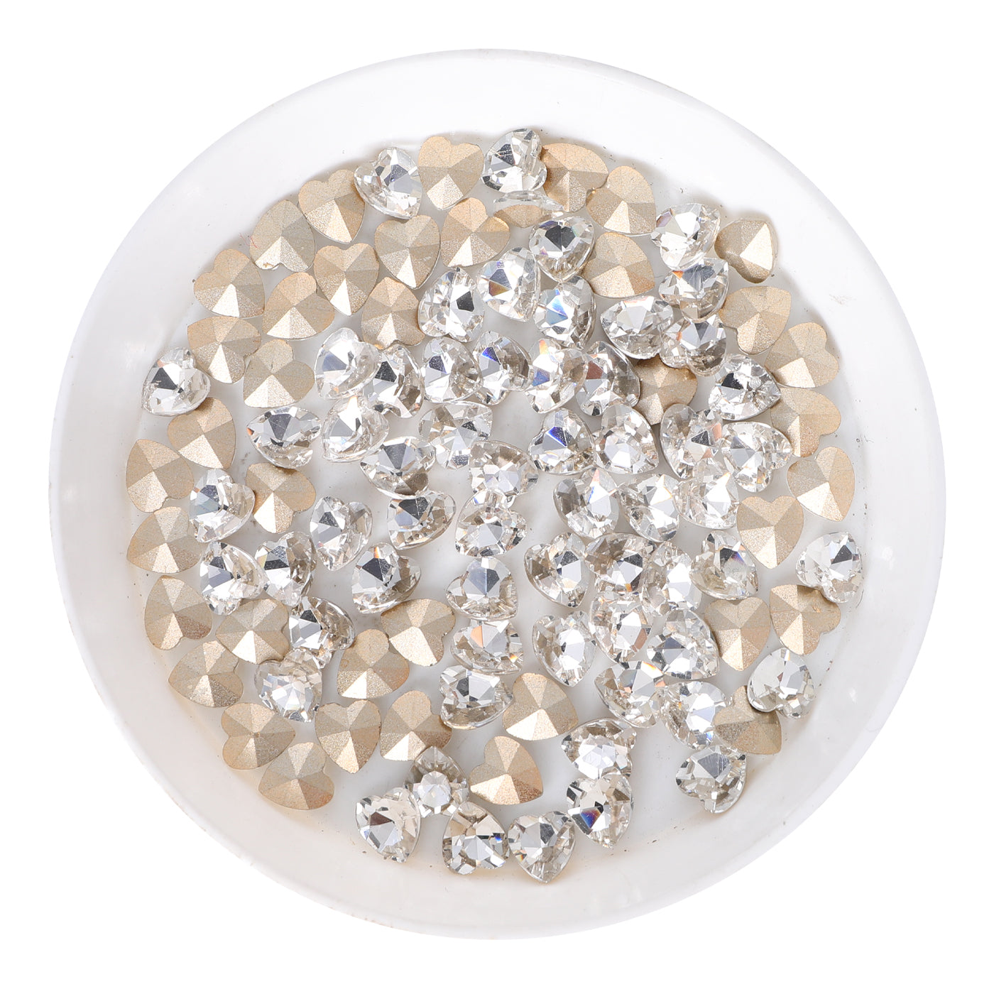 Crystal Heart Shape Glass Pointed Back Fancy Rhinestones WholesaleRhinestone