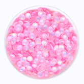 Mocha Opal Lt Pink Glass Flat Back Rhinestones WholesaleRhinestone