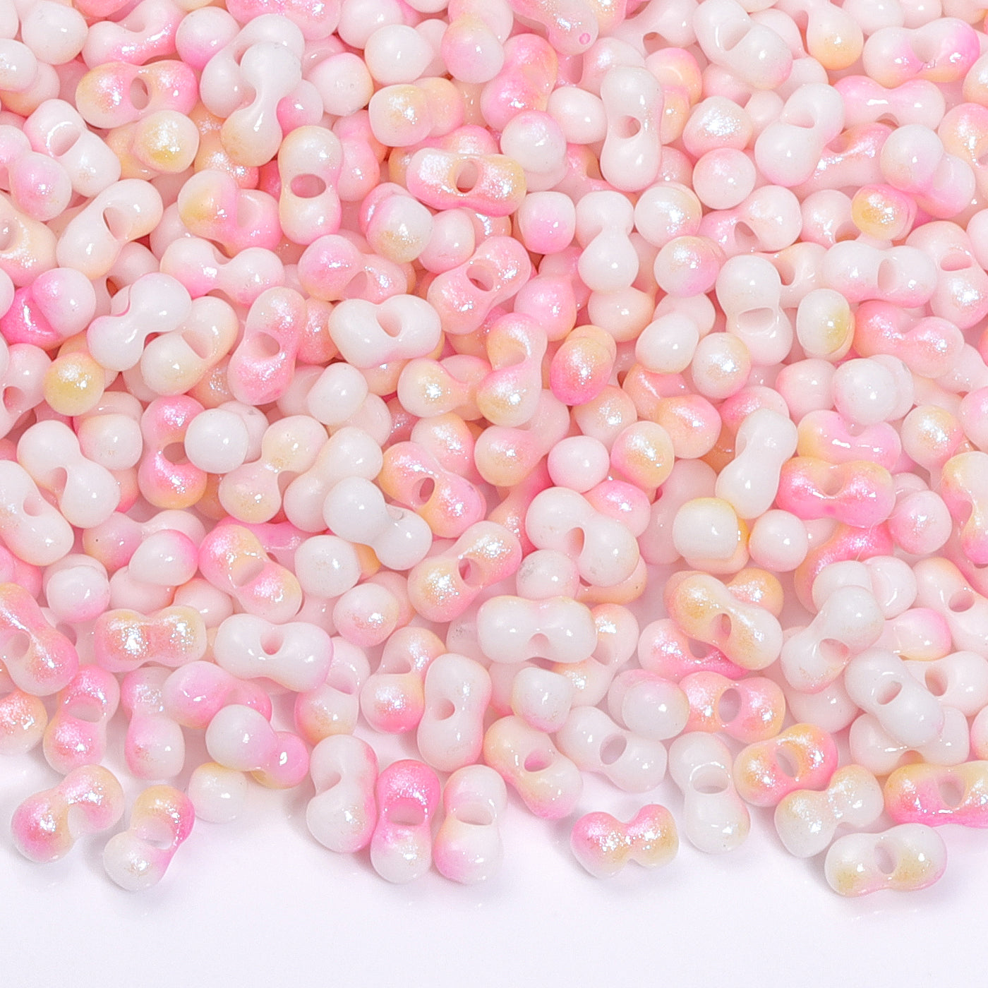 RNB013 Rainbow Effect Peanut Beads Shape Glass Seed Beads WholesaleRhinestone