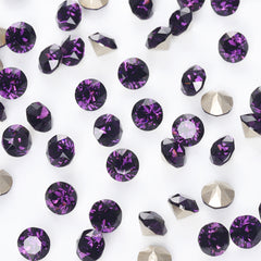 Amethyst XIRIUS Chaton Shape High Quality Glass Pointed Back Fancy Rhinestones WholesaleRhinestone