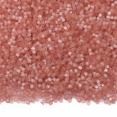 Transparent Salmon Silk Satin Cat's Eye Color Hight Quality Glass Cylinder Seed Beads 1.6 MM Size MY4005 WholesaleRhinestone