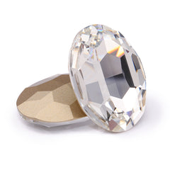 Crystal Big Oval Shape High Quality Glass Pointed Back Fancy Rhinestones WholesaleRhinestone