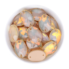 Silk AM Oval Shape High Quality Glass Sew-on Rhinestones WholesaleRhinestone