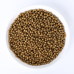 Glass Galvanized Seed Beads 12/0 Size 1.8mm GA-1038 Color WholesaleRhinestone