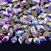Esdoorn bladeren vorm kristal ab flat back chique strass