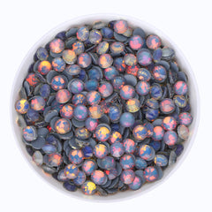 Mocha Opal Dk Gray Glass Flat Back Rhinestones WholesaleRhinestone