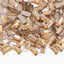 Rectangle Shape Golden Shadow Flat Back Fancy Rhinestones