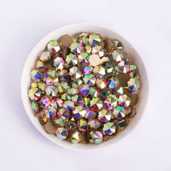 Plum blossom Shape Crystal AB Flat Back Fancy Rhinestones WholesaleRhinestone