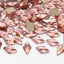 Rhombus Shape Champagne Flat Back Fancy Rhinestones WholesaleRhinestone