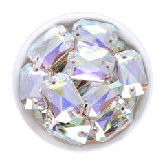 Crystal Transmission Octagon Shape High Quality Glass Sew-on Rhinestones WholesaleRhinestone