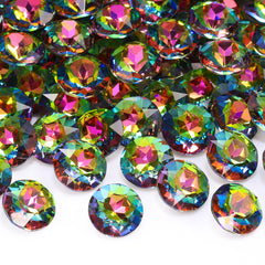 Vitrail Medium Gemstone Flower Shape High Quality Glass Pointed Back Fancy Rhinestones WholesaleRhinestone