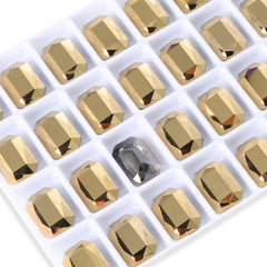 Dorado Thin Octagon Shape High Quality Glass Pointed Back Fancy Rhinestones WholesaleRhinestone