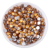 Star Topaz Glass FlatBack Rhinestones Silver Back WholesaleRhinestone