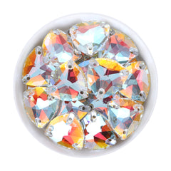Light Crystal AB Trilliant Shape High Quality Glass Sew-on Rhinestones WholesaleRhinestone