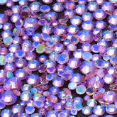 Mixed Sizes Aurora Light Pink Glass Flat Back Rhinestones For Nail Art WholesaleRhinestone