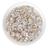 Cognac White Thin Octagon Shape Glass Pointed Back Fancy Rhinestones WholesaleRhinestone