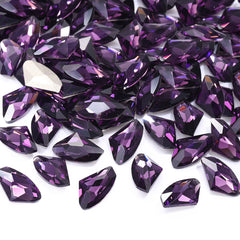 Aquamarine Galactic Shape High Quality Glass Pointed Back Fancy Rhinestones WholesaleRhinestone